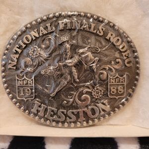 Vintage Hesston Commerative Limited Edition 1988 Western Belt Buckle
